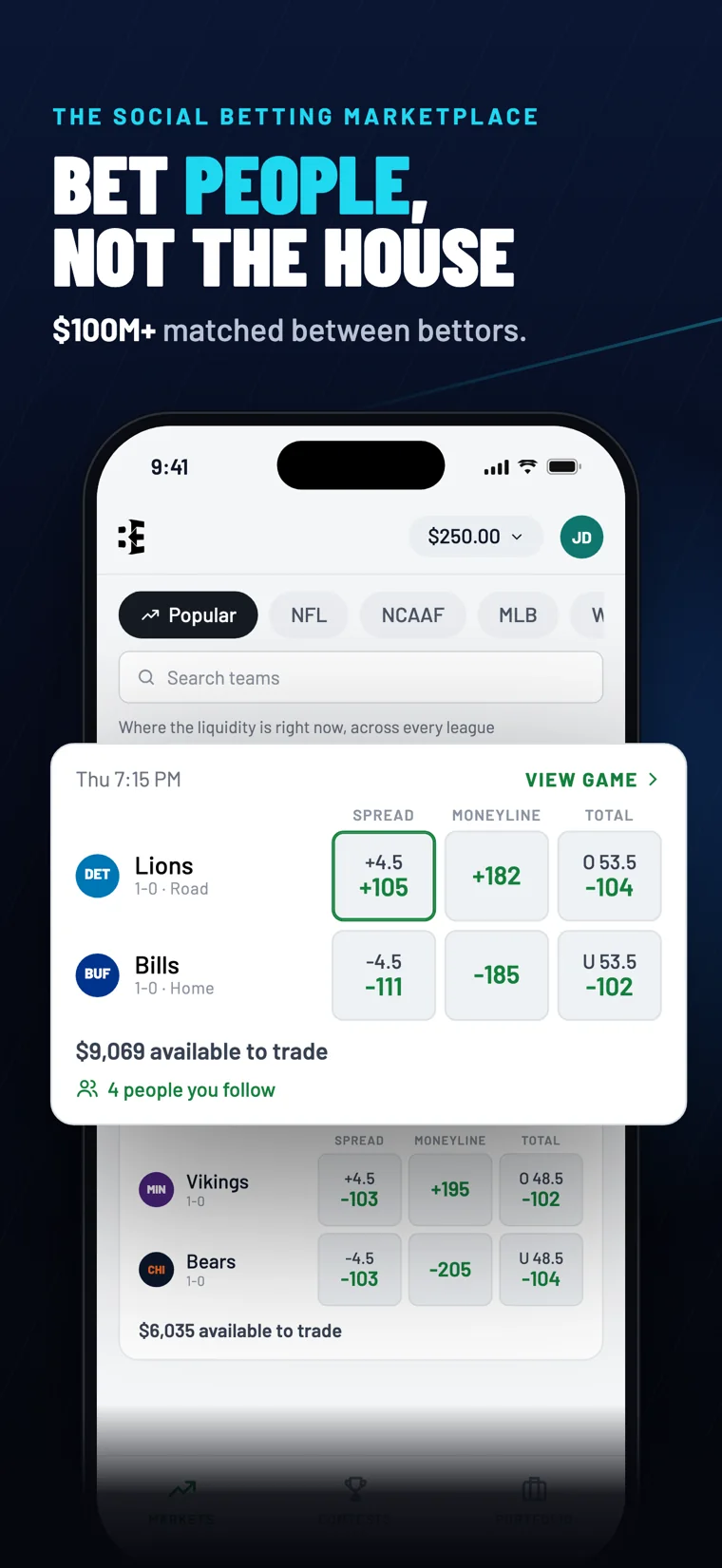 Make your first trade, or practice with Edge Coins