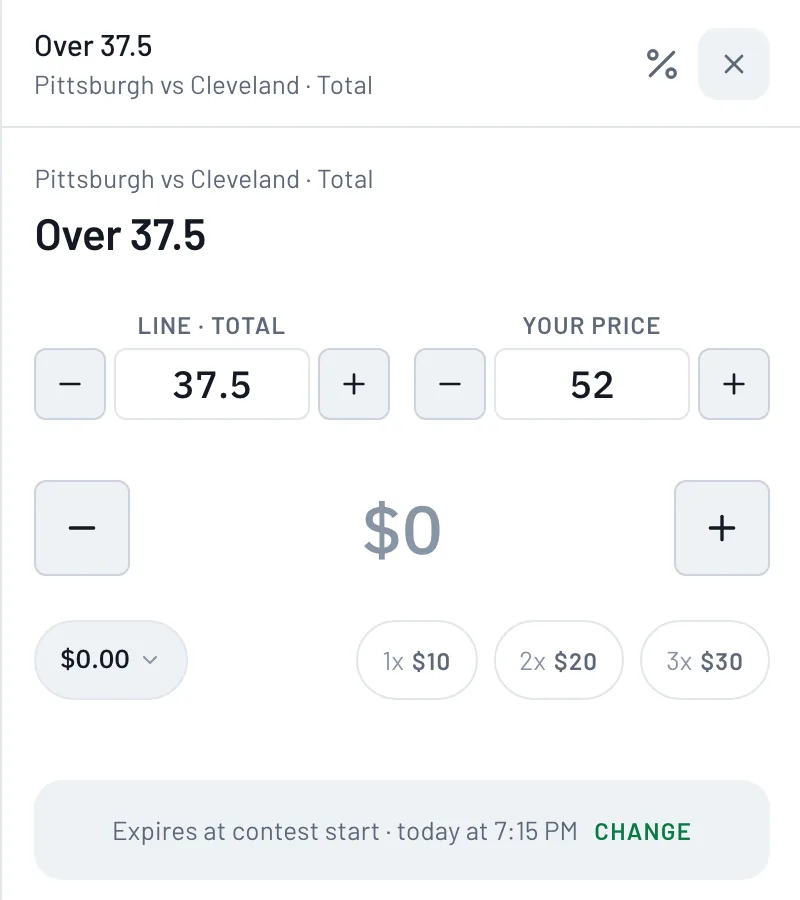Set your price with a limit order
