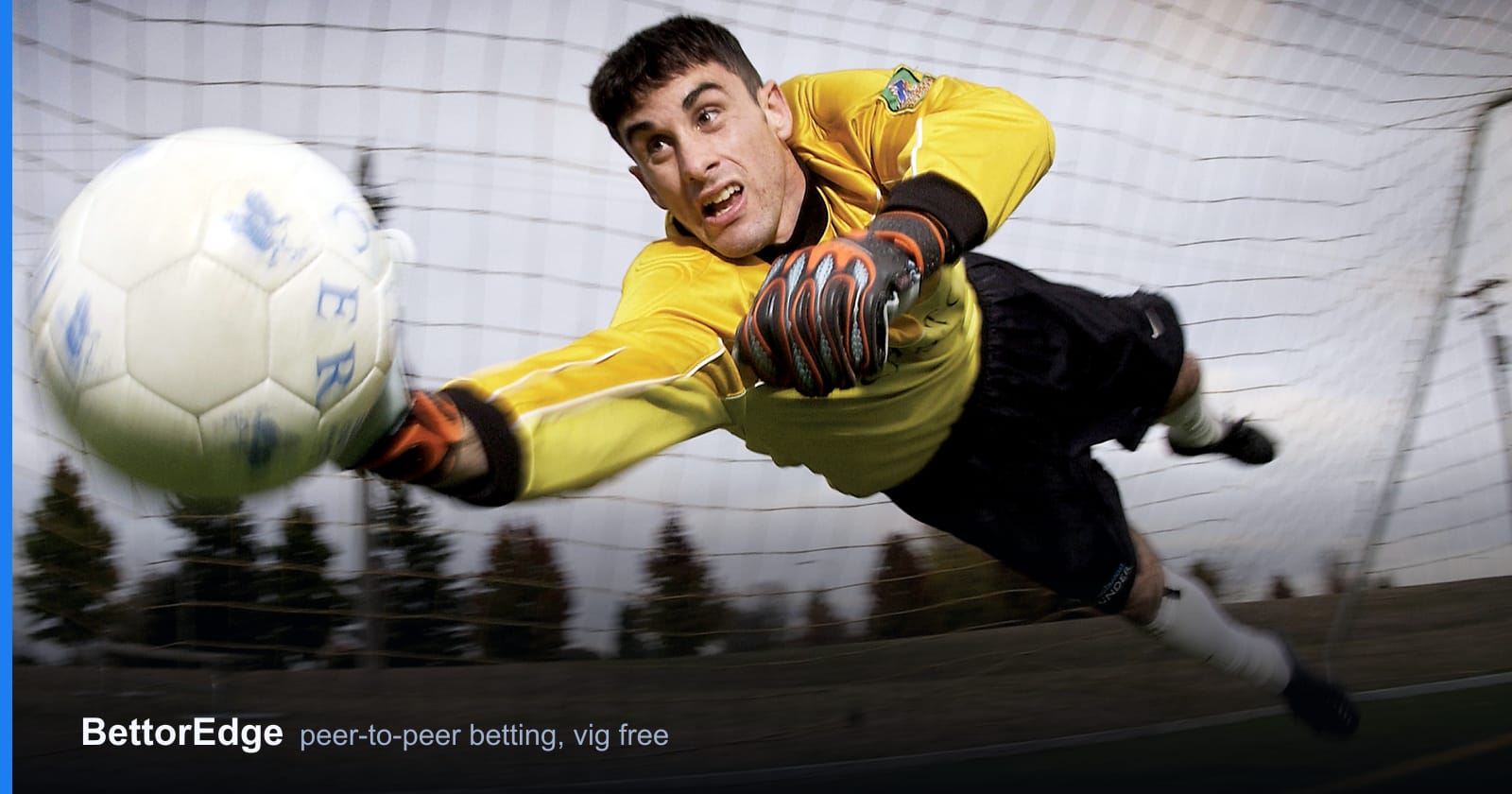 A goalkeeper stretching for a save, the moment a both-teams-to-score bet turns on