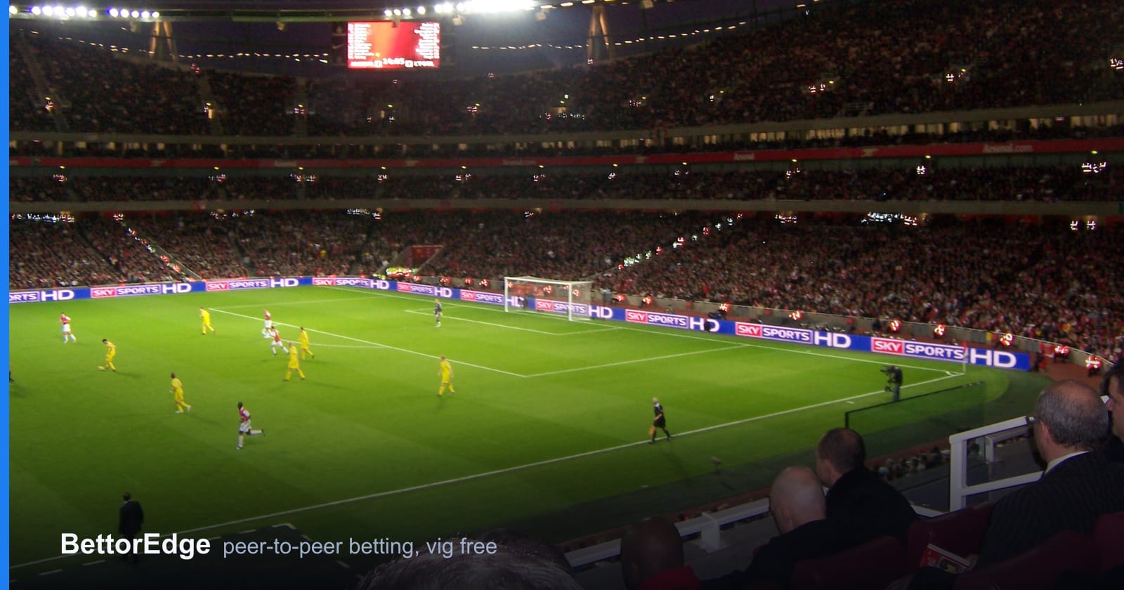 A Premier League match under way at the Emirates Stadium