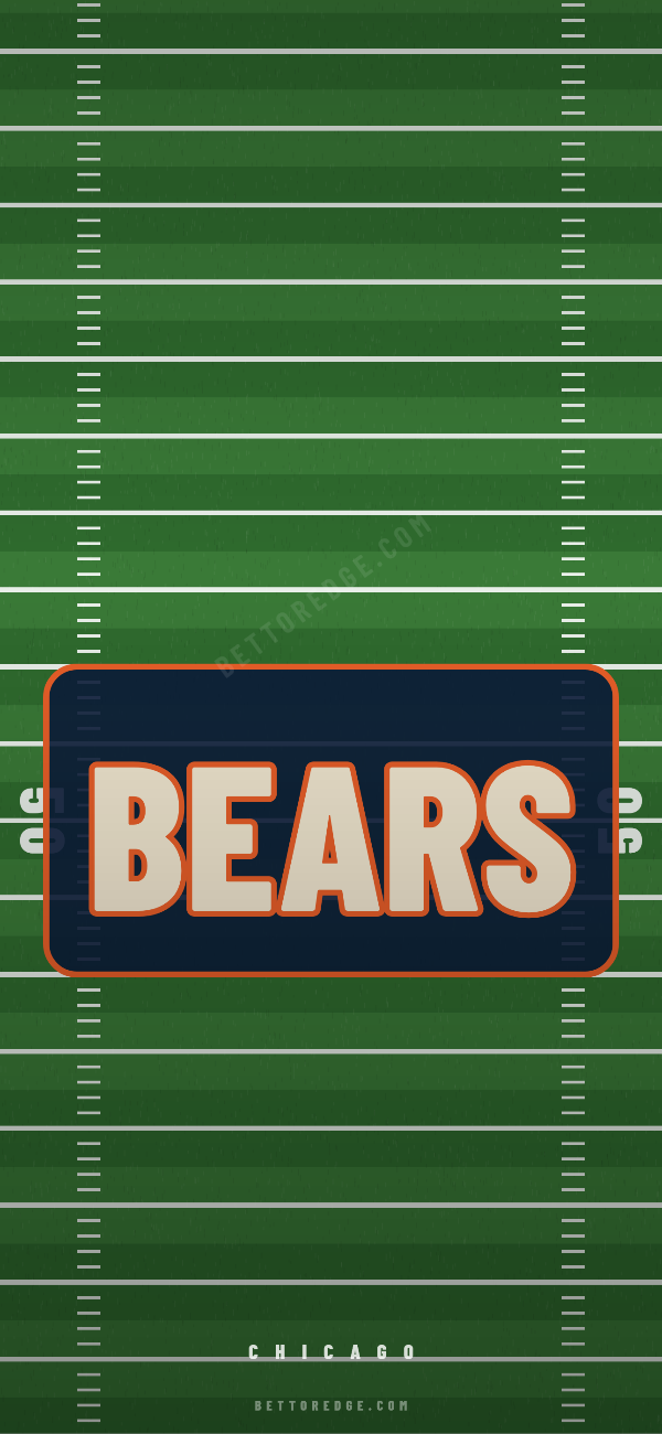 Chicago Bears phone wallpaper, home ice design