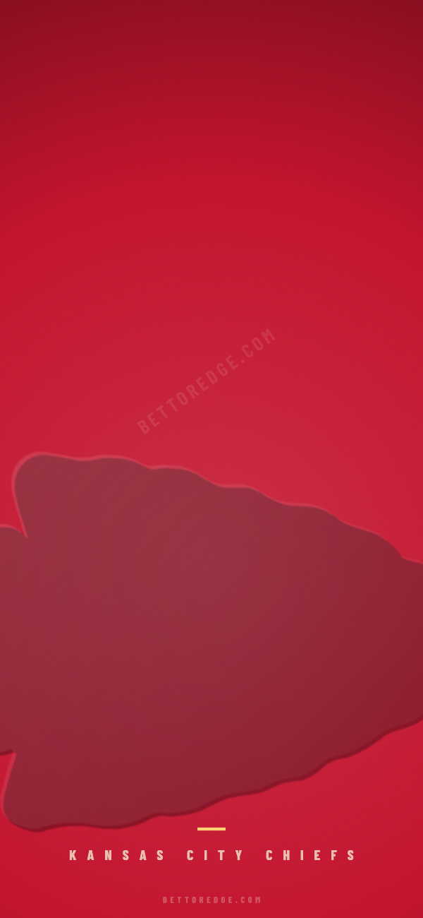 Kansas City Chiefs phone wallpaper, tonal design