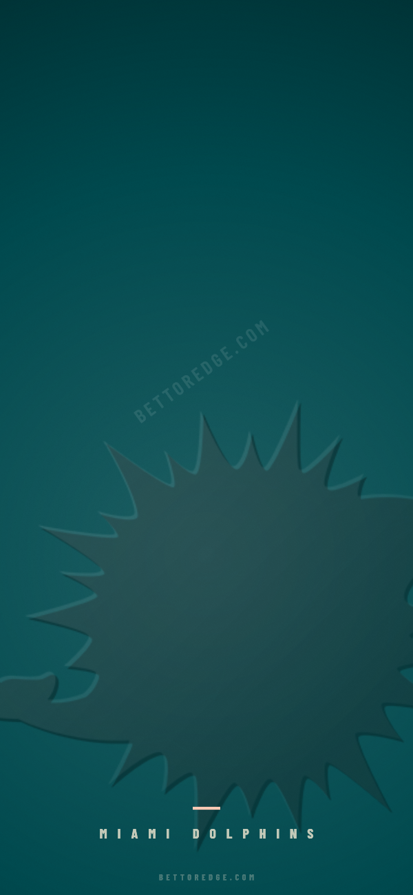 Miami Dolphins phone wallpaper, tonal design