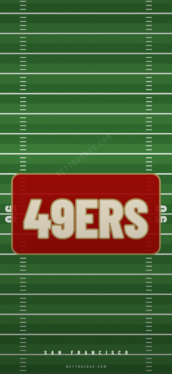 San Francisco 49ers phone wallpaper, home ice design