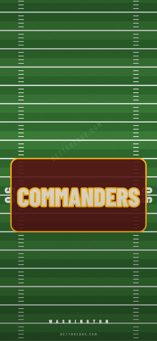 Washington Commanders phone wallpaper, home ice design